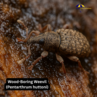 Wood-Boring Weevil (Pentarthrum huttoni)