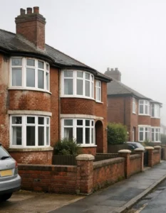 Coastal residential street in Crosby, Merseyside