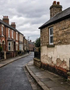 residential street in Prescot, Merseyside