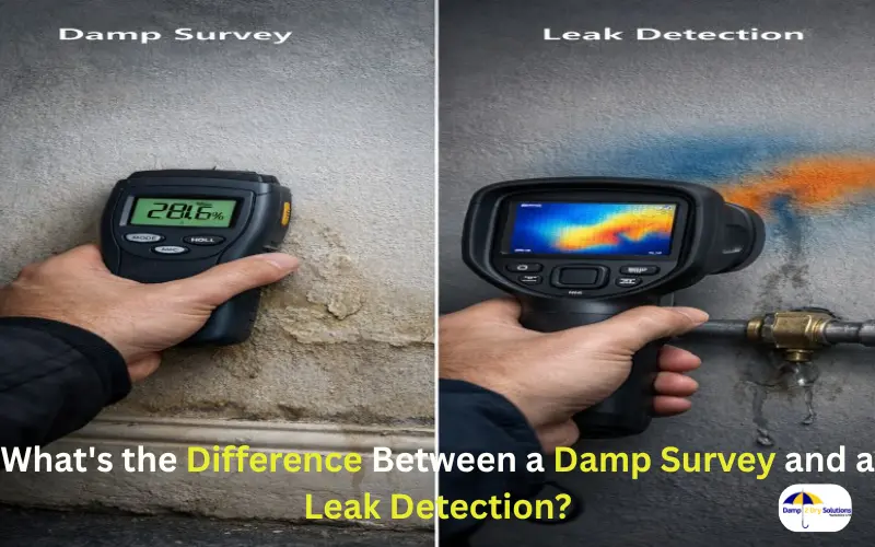 What's the Difference Between a Damp Survey and a Leak Detection?